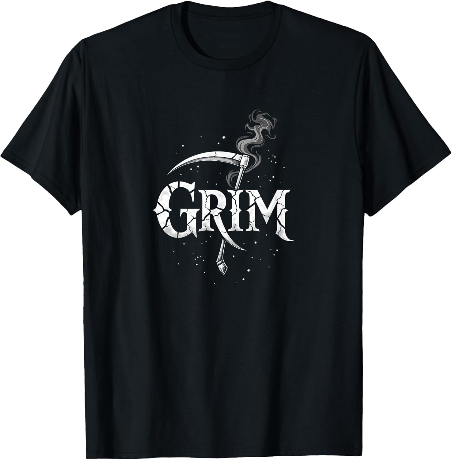 Halloween Minimalist Abstract Grim Reaper Scythe