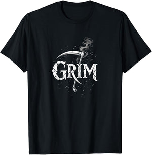 Halloween Minimalist Abstract Grim Reaper Scythe