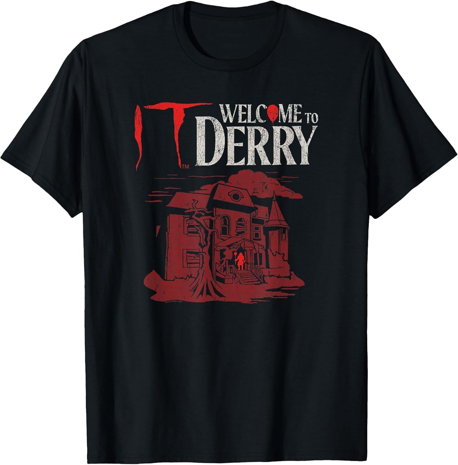 Red Tone Haunted House Horror TV Show