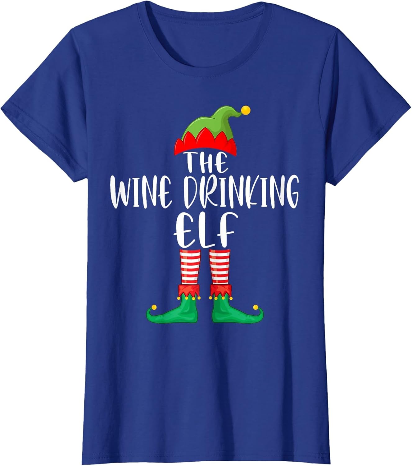 Wine Drinking Elf Matching Family Group Christmas Party Gift
