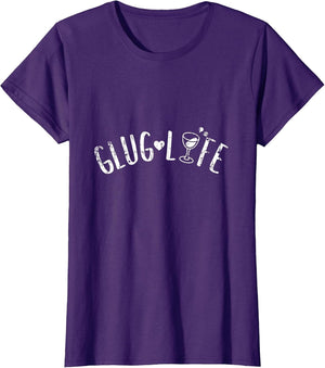 Distressed Funny Wine Drinking Humor Wine Lovers Glug Life
