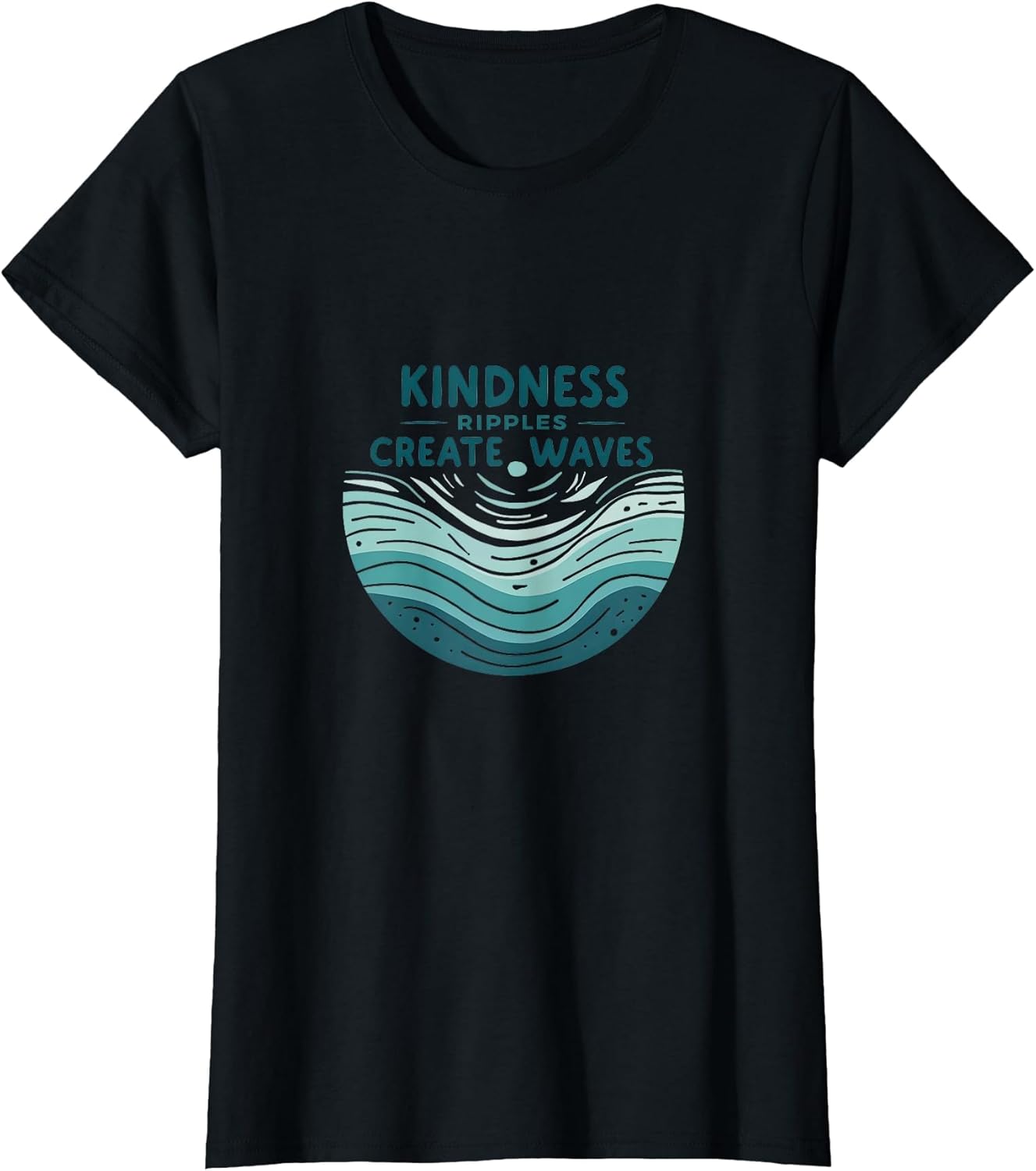 Kindness Ripples Create Waves Inspirational Design