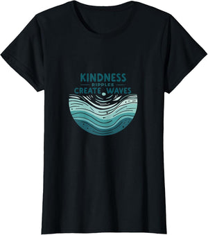 Kindness Ripples Create Waves Inspirational Design