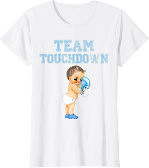 Team Touchdown Boy Shirt Gender Reveal Baby Shower Tutu Gift