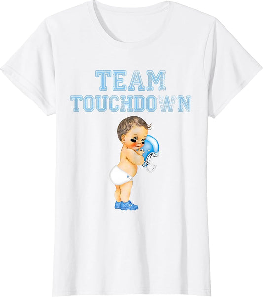 Team Touchdown Boy Shirt Gender Reveal Baby Shower Tutu Gift