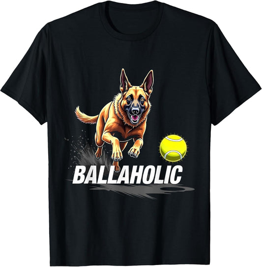 Funny Ballaholic Belgian Shepherd Dog Chasing Malinois Ball