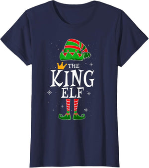 King Elf Group Matching Family Christmas Holiday Dad Funny