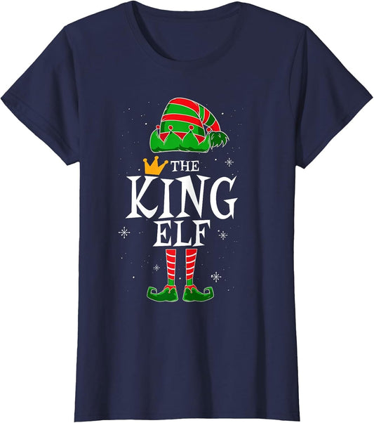 King Elf Group Matching Family Christmas Holiday Dad Funny