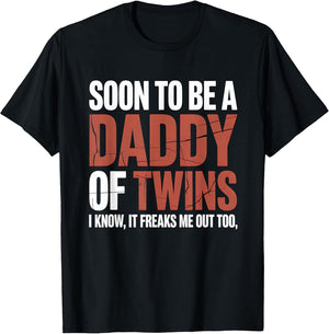 Soon to Be Dad Twins Fatherhood Pregnancy Announcement New D