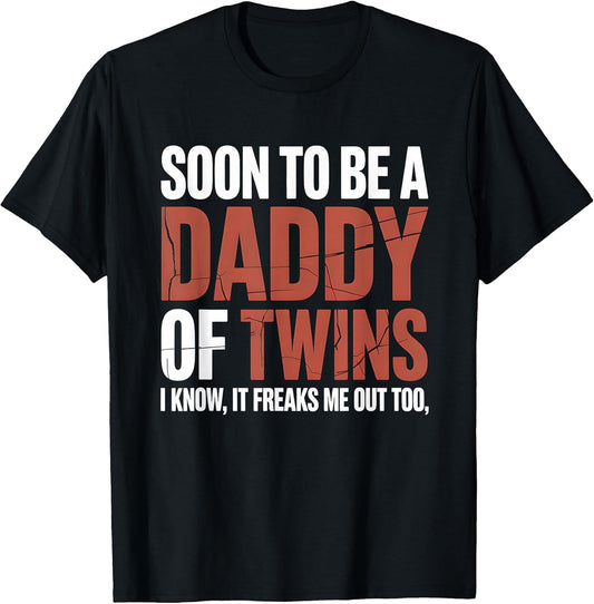 Soon to Be Dad Twins Fatherhood Pregnancy Announcement New D