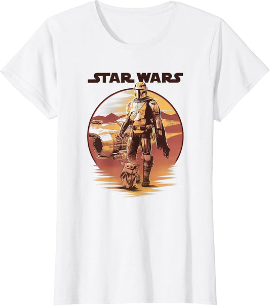 Star Wars: The Mandalorian Vintage Sunset Mando & Grogu