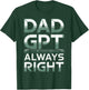 Dad GPT Always Right Robot Machine Data Prompt Engineer AI