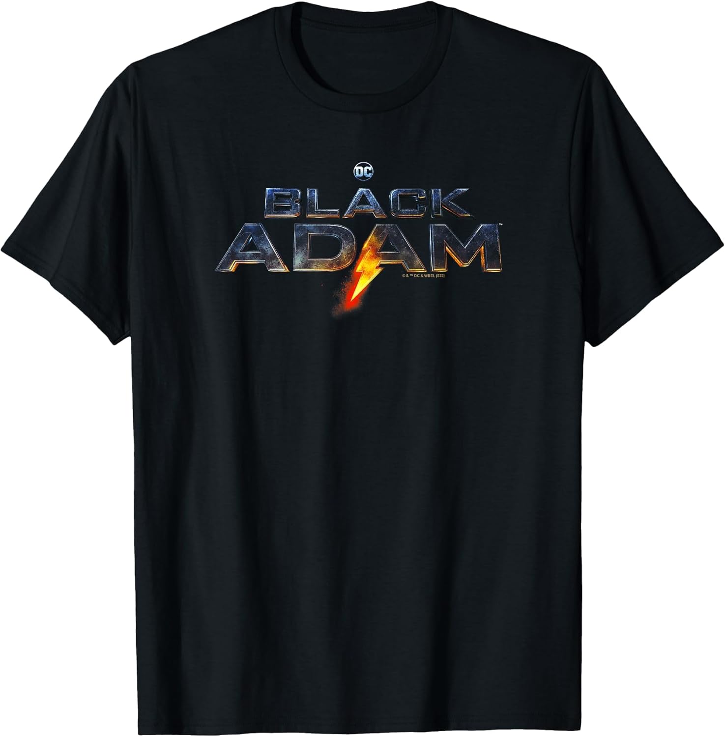 Black Adam Detailed Lightning Glow Logo