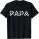 Checkered Race car Papa White Black Checkerboard Men Flag