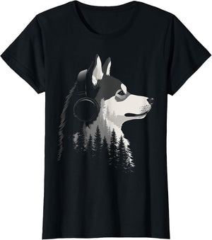 Siberian Husky Dog Pet Music Headphone Siberian Husky