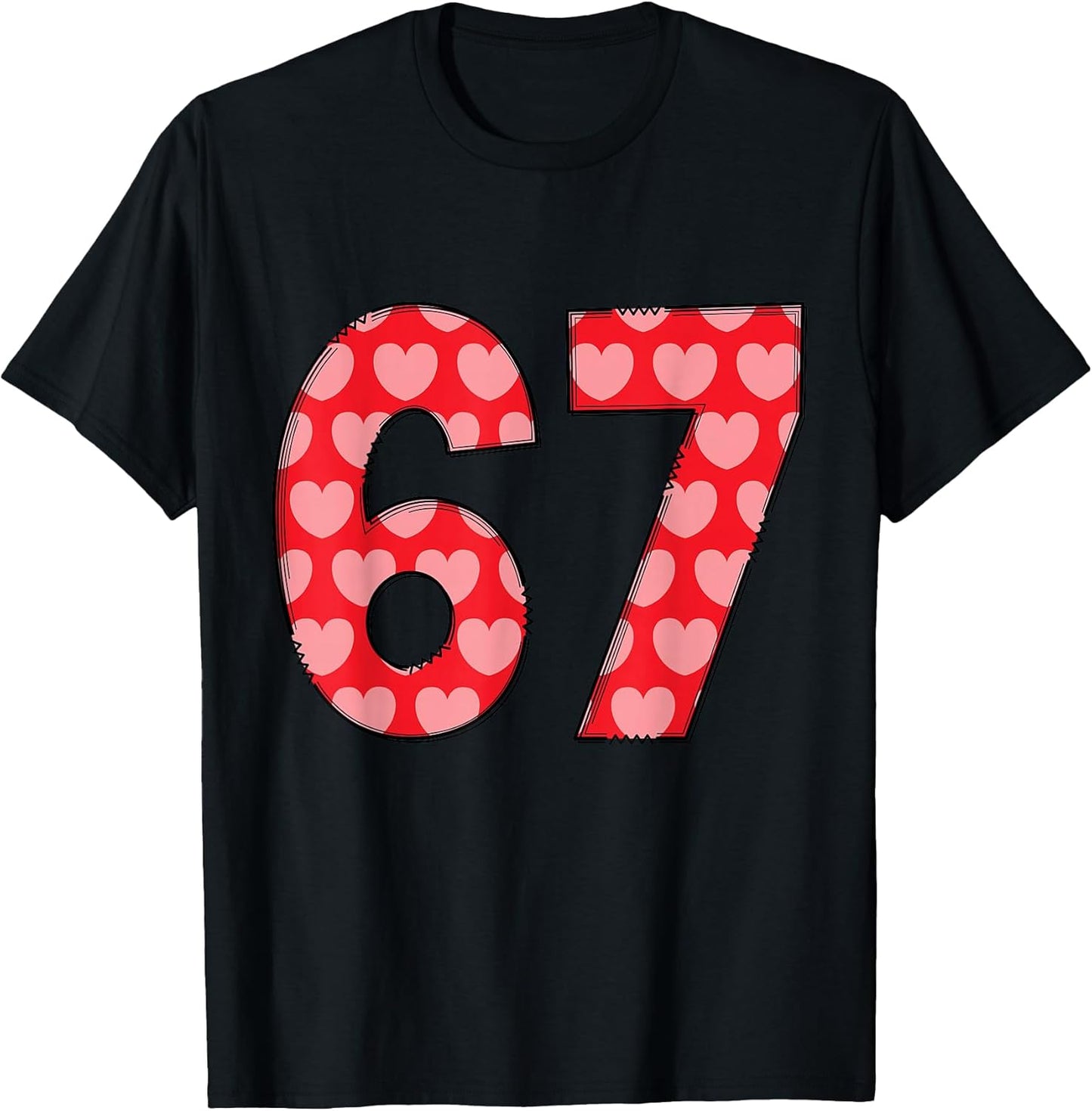 67 Valentines Boys Youth Kid Girls Toddler Teens 6 7 Hearts