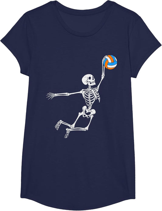 Skeleton Volleyball Halloween Costume Boys Teens Girls Kids