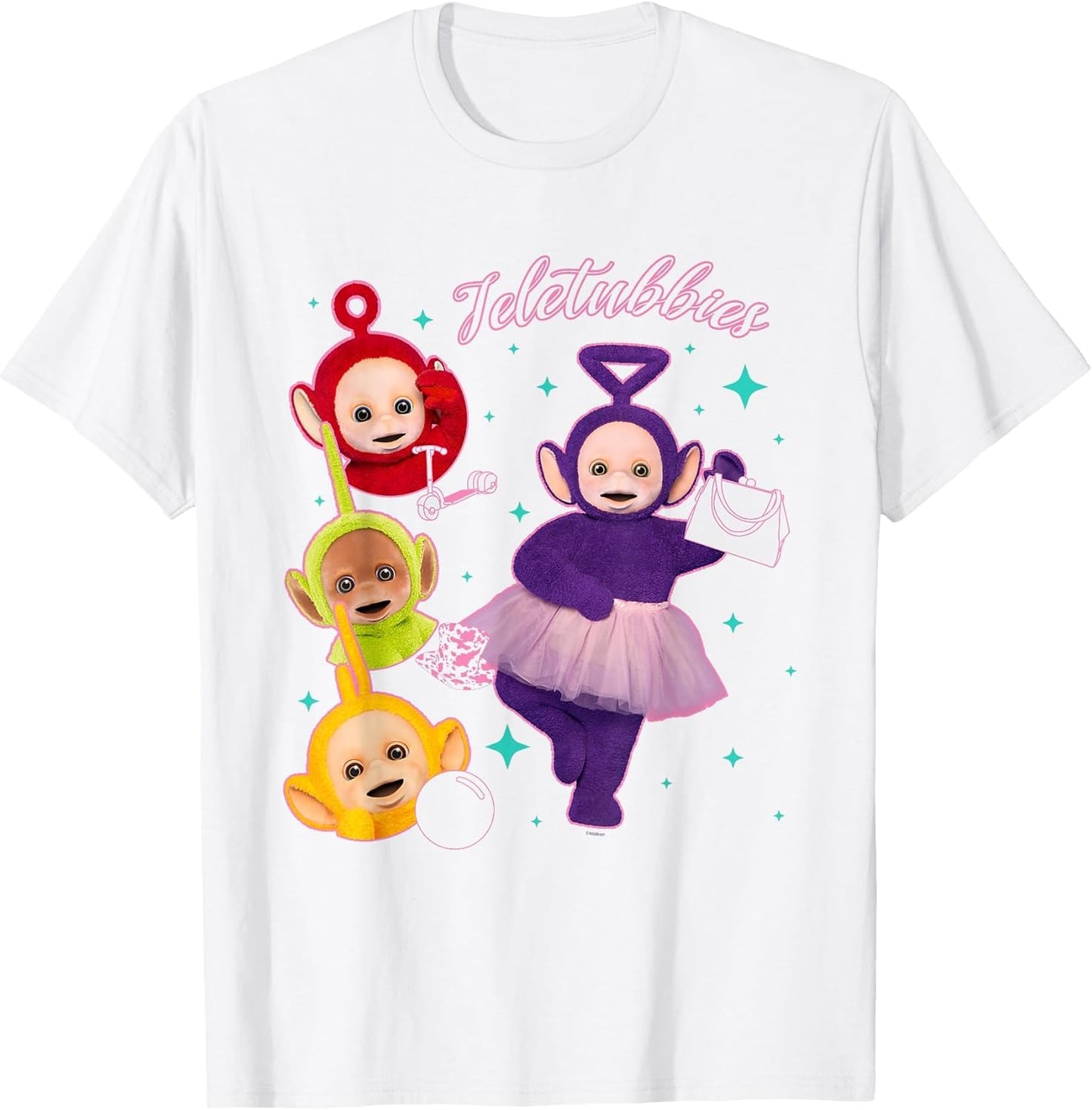 Teletubbies Tinky Winky & Group Sparkle 90's Icon