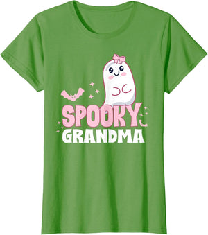 Spooky Grandma Family Cute Pink White Ghost Boo Halloween