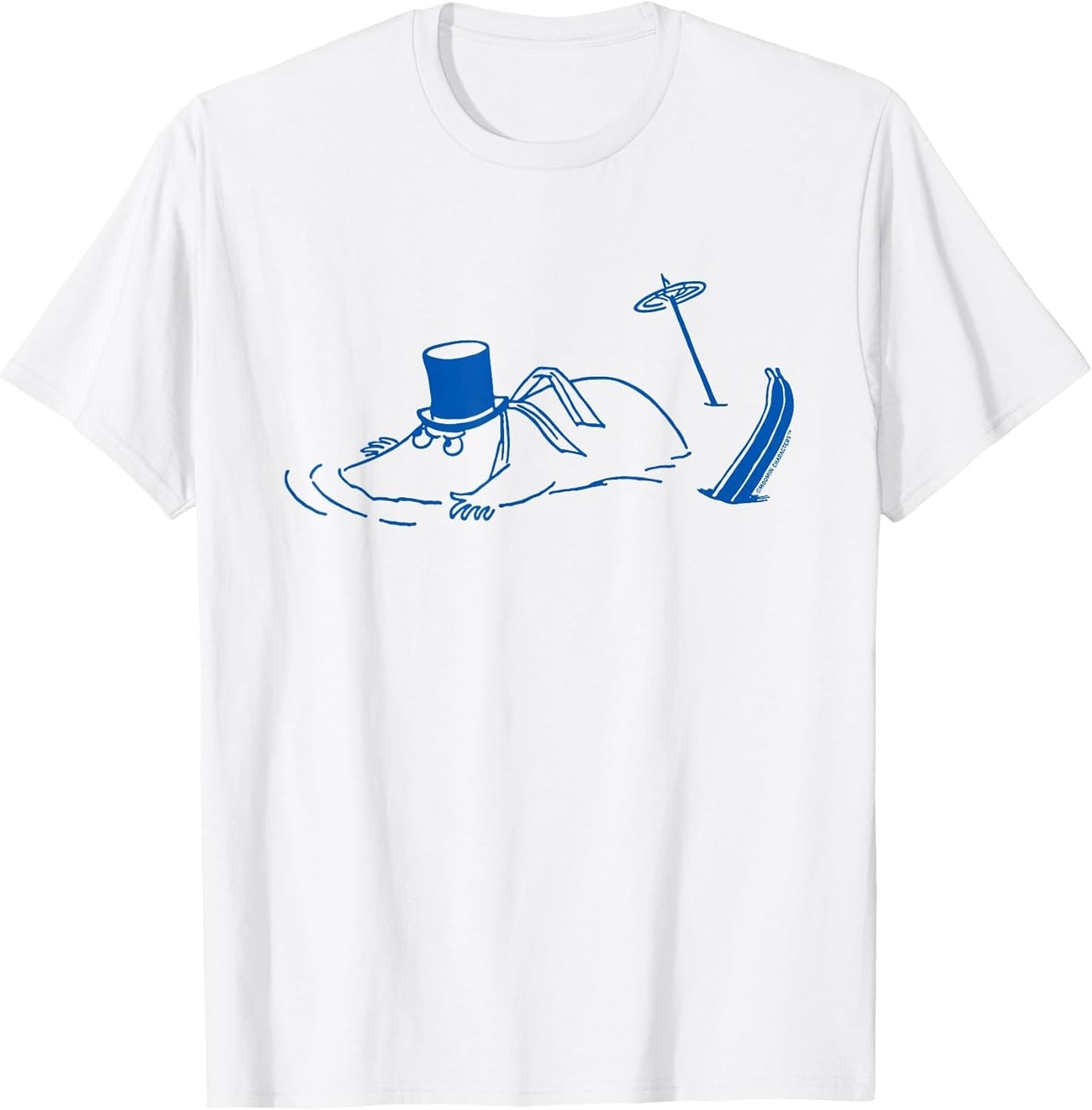 Blue Skiing Moominpappa Stuck in Snow Winter Games