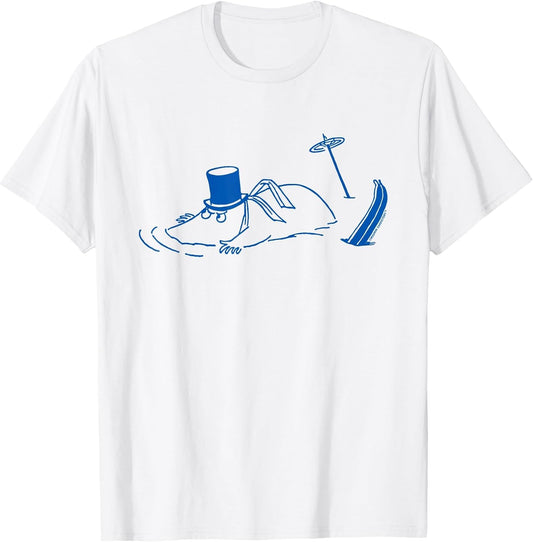 Blue Skiing Moominpappa Stuck in Snow Winter Games