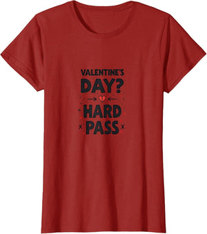 Valentine's Day Hard Pass Anti-Valentine Design