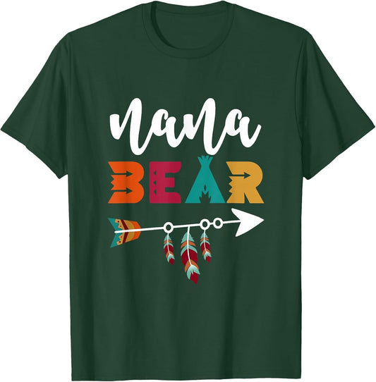 Nana Bear Hippie Grandma Mother's Day Camping Hiking Lover