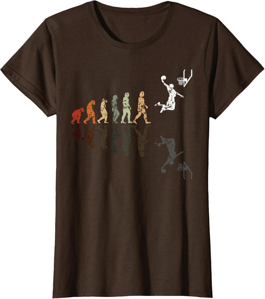 Basketball Player Coach Team Vintage Retro Dunk Evolution