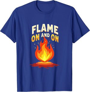 Flame On and On Bold Fire Graphic Design