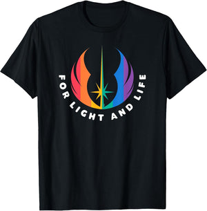 Star Wars Pride Rainbow Jedi Order Symbol For Light and Life
