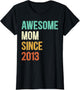 Awesome Mom Since 2013 Mother Since 2013