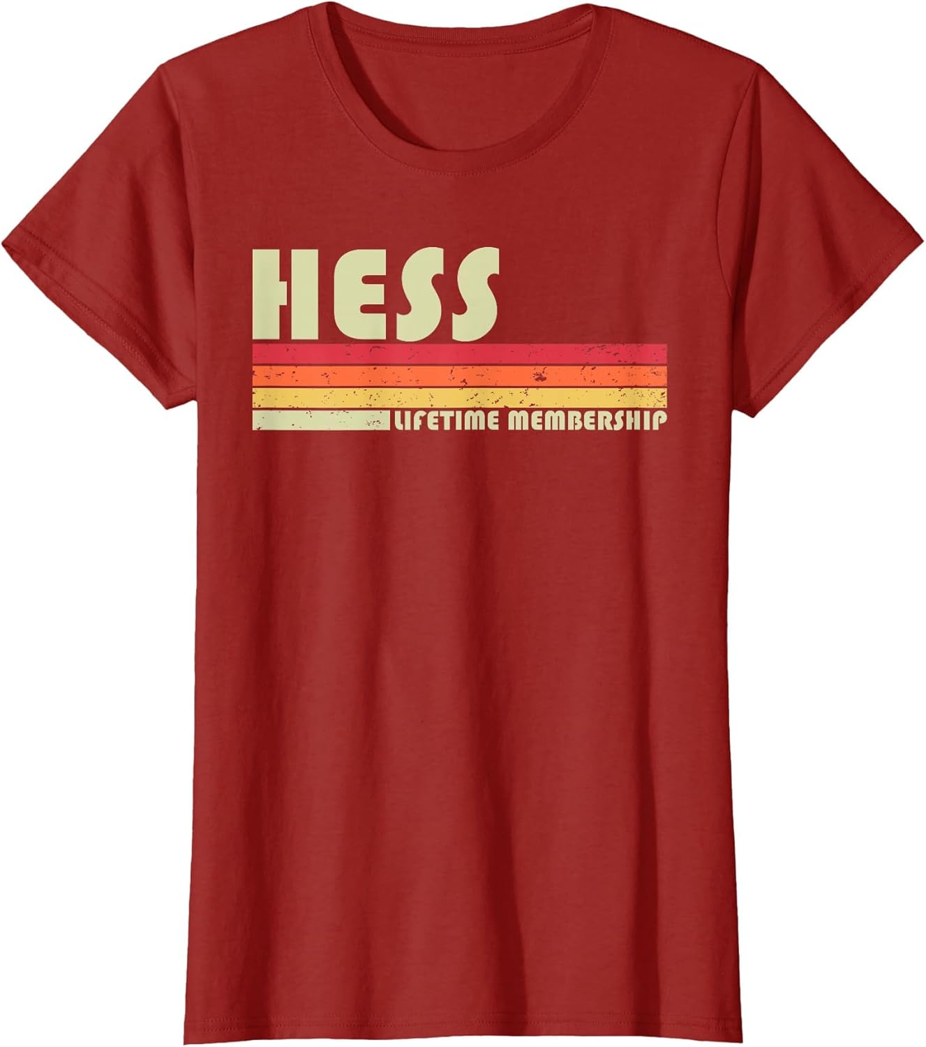 HESS Surname Funny Retro Vintage 80s 90s Birthday Reunion