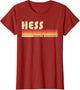HESS Surname Funny Retro Vintage 80s 90s Birthday Reunion