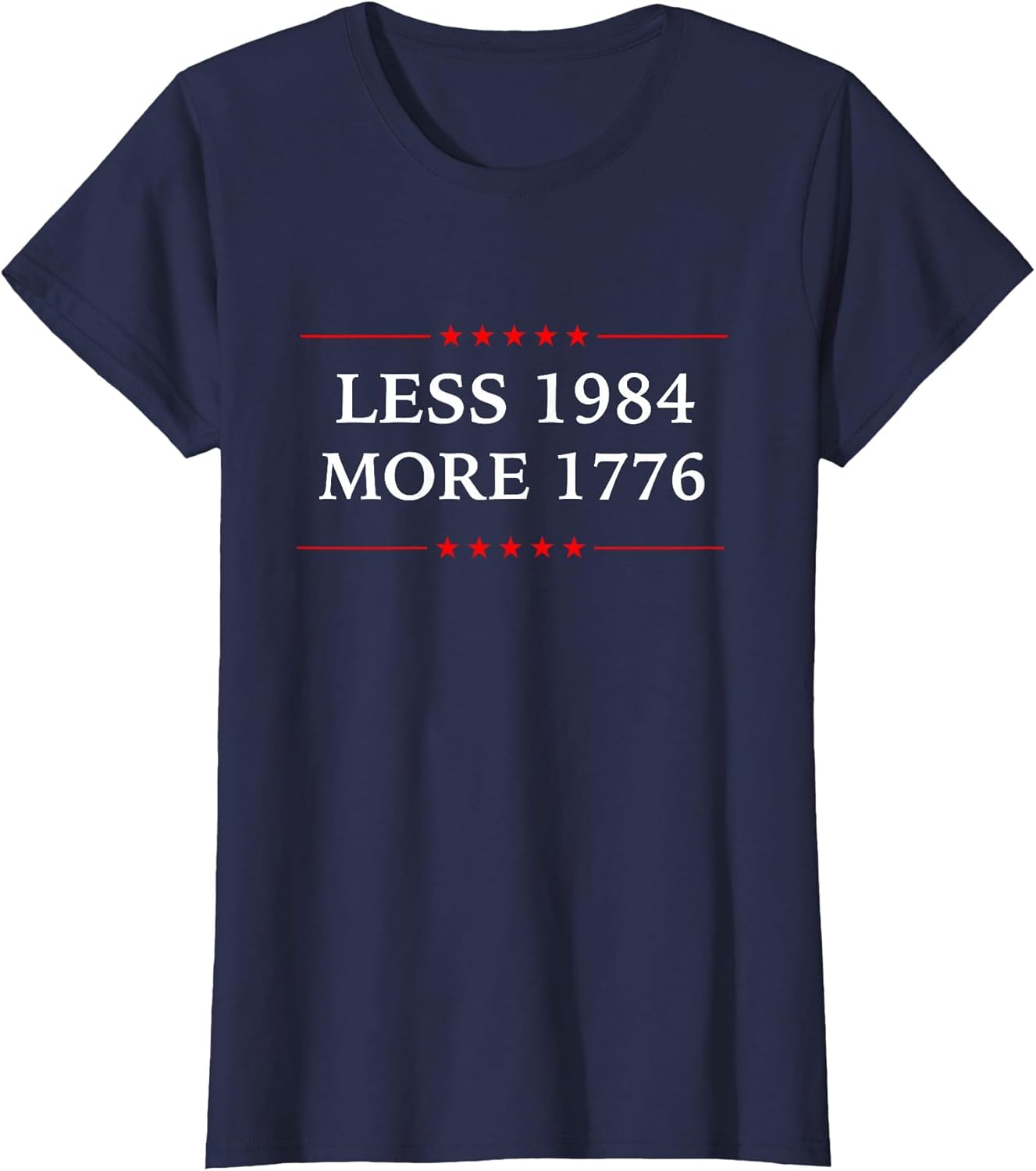 Less 1984 More 1776 America Flag Political Democrat 4th July