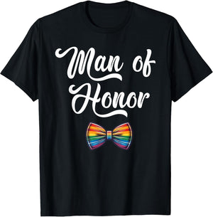 Man of Honor LGBT Pride Gay Party Engagement Wedding LGBTQ