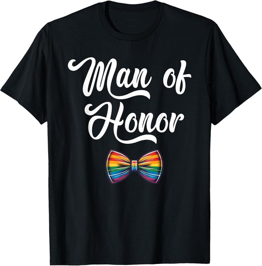 Man of Honor LGBT Pride Gay Party Engagement Wedding LGBTQ