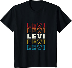 I Love Levi Personalized Retro Sunset First Name
