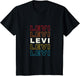 I Love Levi Personalized Retro Sunset First Name