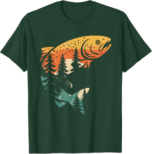 Trout Fly Fishing Outdoor Forest Nature Wildlife Fisherman