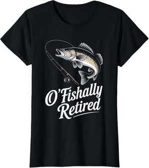 Ofishally Retired Fishing Retirement Finshing Dad