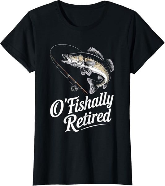 Ofishally Retired Fishing Retirement Finshing Dad