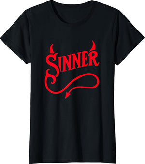 Rock Sinner Devil Horns & Tail - Atheist Pride