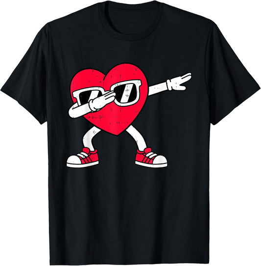 Dabbing Heart Dab Valentines Day for Teens Boys Girls Kids