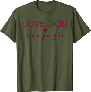Love God Love People Christian Faith Bible Quote