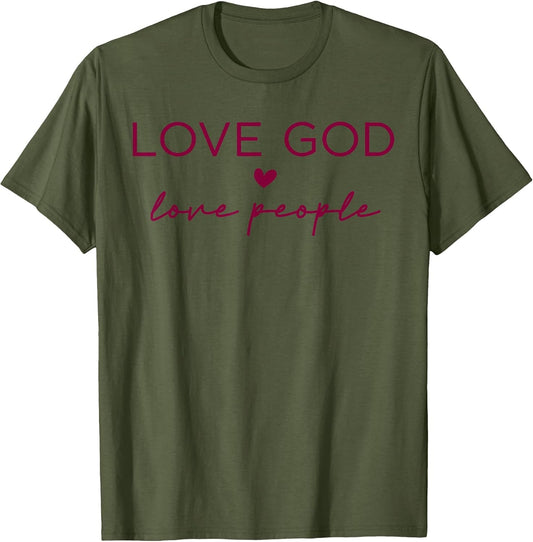 Love God Love People Christian Faith Bible Quote