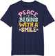 Peace Begins with a Smile Woman Children Men