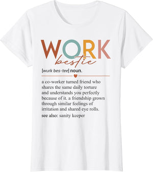 Vintage Work Bestie Definition Teachers Nurses Boss Women