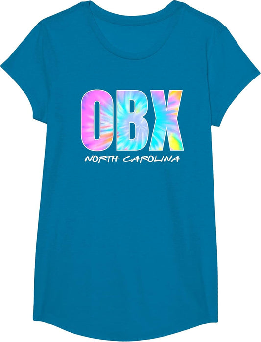Retro Tie Dye OBX North Carolina Outer Banks Boys Girls