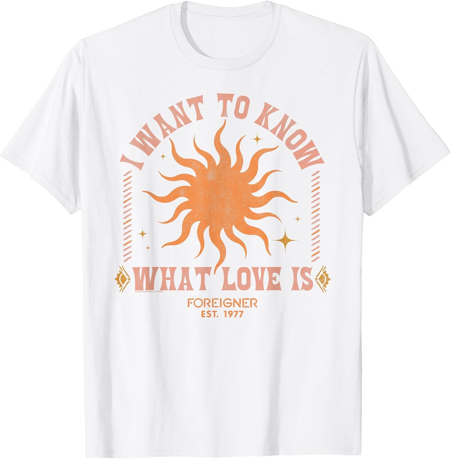 Foreigner I Want to Know What Love is Sun Vintage Band