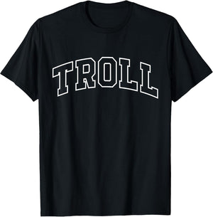 Troll Funny Athletic Lettering Costume Fantasy Fan
